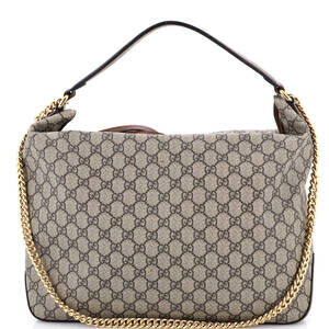 Gucci Chain Hobo Gg Coated Canvas Large #227527G17B